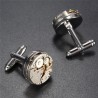 Cufflinks watch movement Round