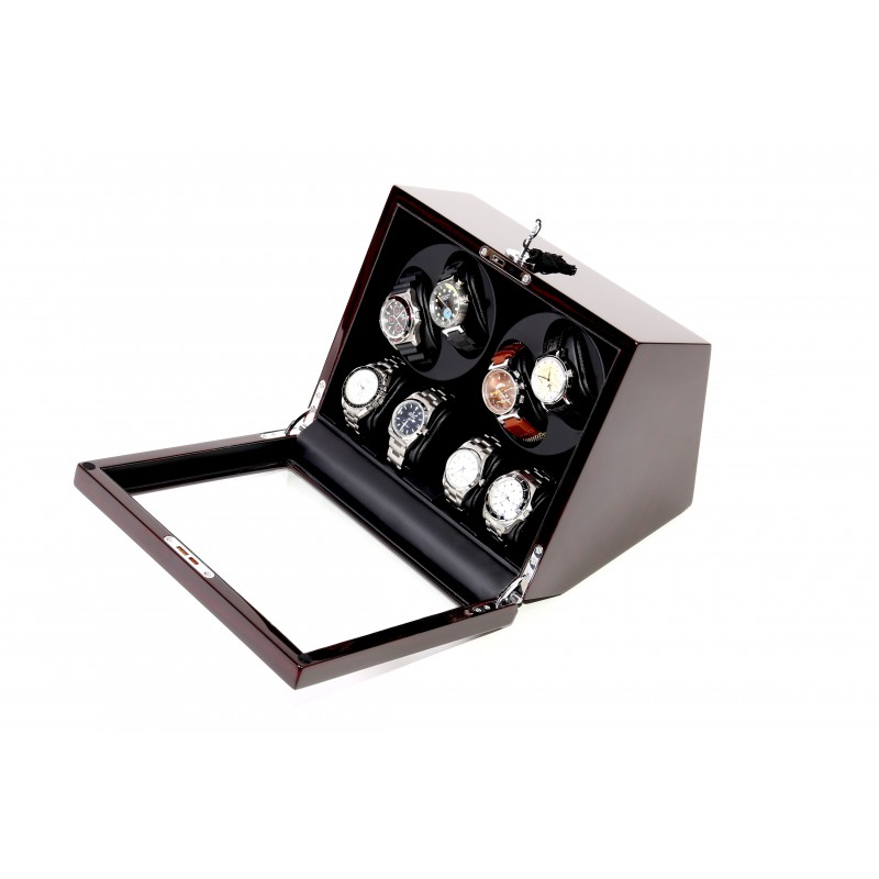 Vitrina relojes Watch Winder 4+4 Black-Black