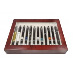 Vitrine for 12 pens Wood