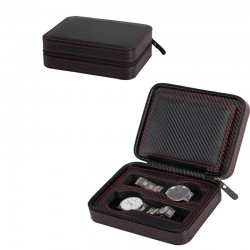 Zipper case for 4 Watches CF