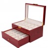 Watch box for 20. Lacquered Wood, Cherry