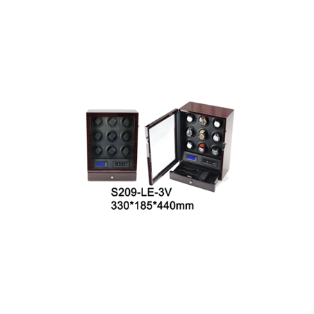 Watch Winder LUX 9 relojes. Ebony LCD