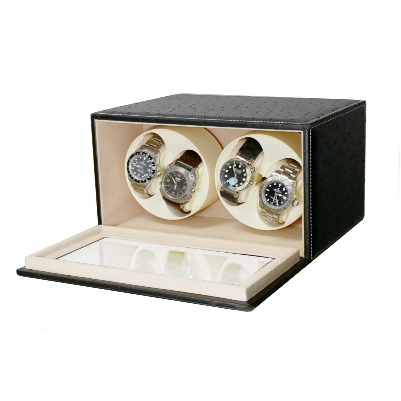 Watch Winder 4 relojes. Brown ostric