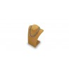 Busto espositore per collane, pendenti beige