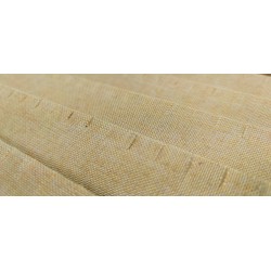 Boîte de rangement pour bagues, 7 rainures pour bagues en finition textile beige