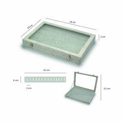 Schwarz pu Ohrring Display Box