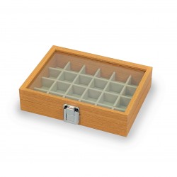 Organizador Box 24 espaços de madeira