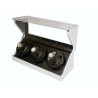 Watch Winder (3 motores 6 relojes)  GLASS-WHITE