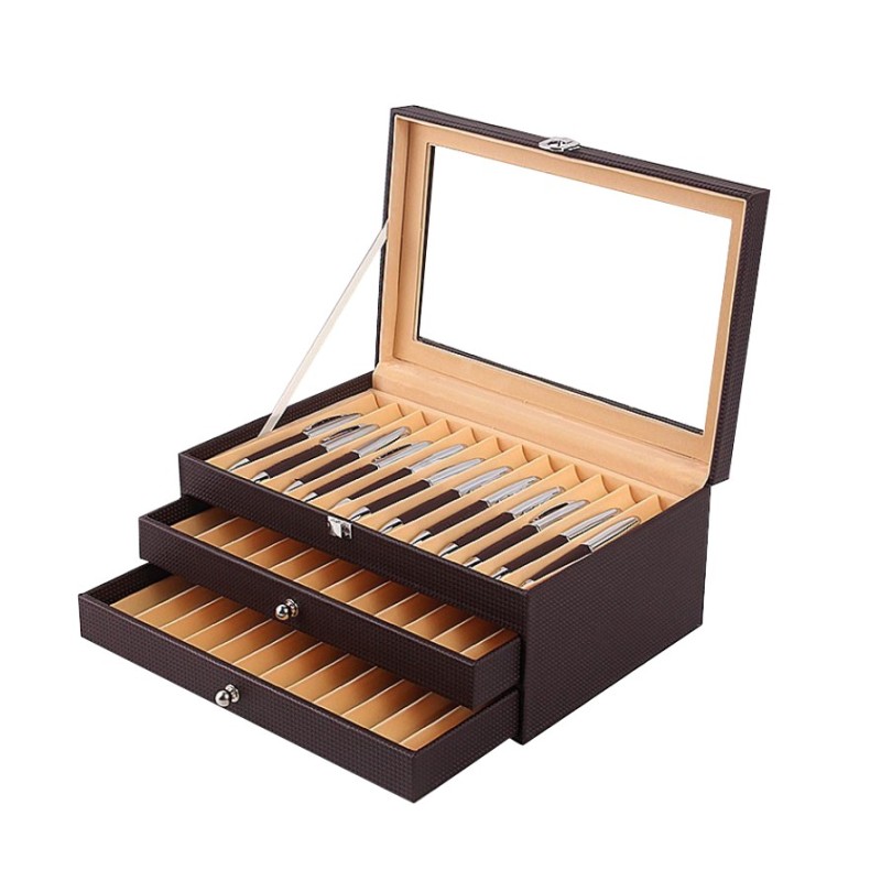 Vitrina colección para 36 estilográficas. Black