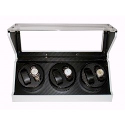 Watch Winder (3 motores 6 relojes)  GLASS-WHITE