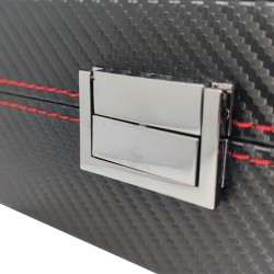 Caixa guarda 5 relógios preto Pu carbon fiber