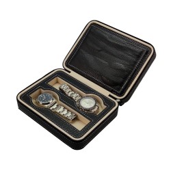 Zipper case for 4 Watches