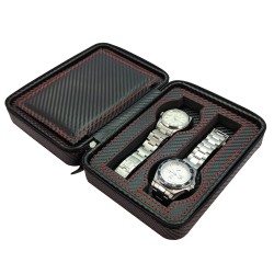 Zipper case for 4 Watches CF