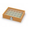 Box for cufflinks, rings 12 spaces Wood