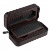 Zipper case for 2 Watches Carbon Fiber