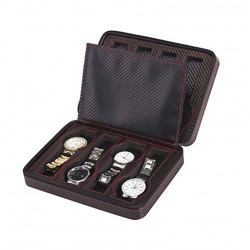 Zipper case for 8 Watches