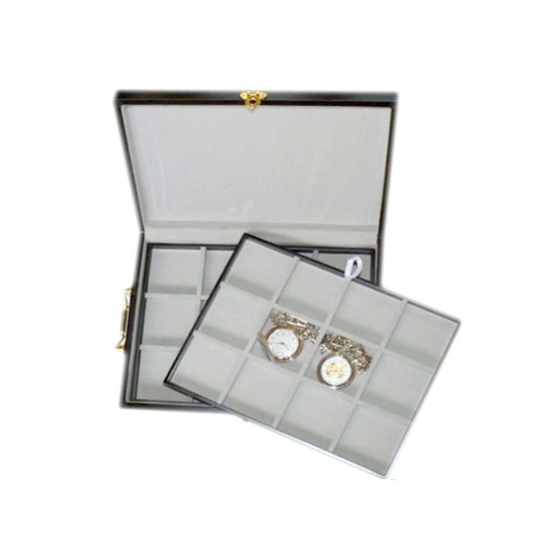 Caja guarda 24 relojes de bolsillo