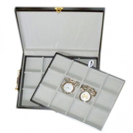 Caja guarda 24 relojes de bolsillo