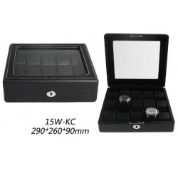 Watch box for 15. Carbon fiber window